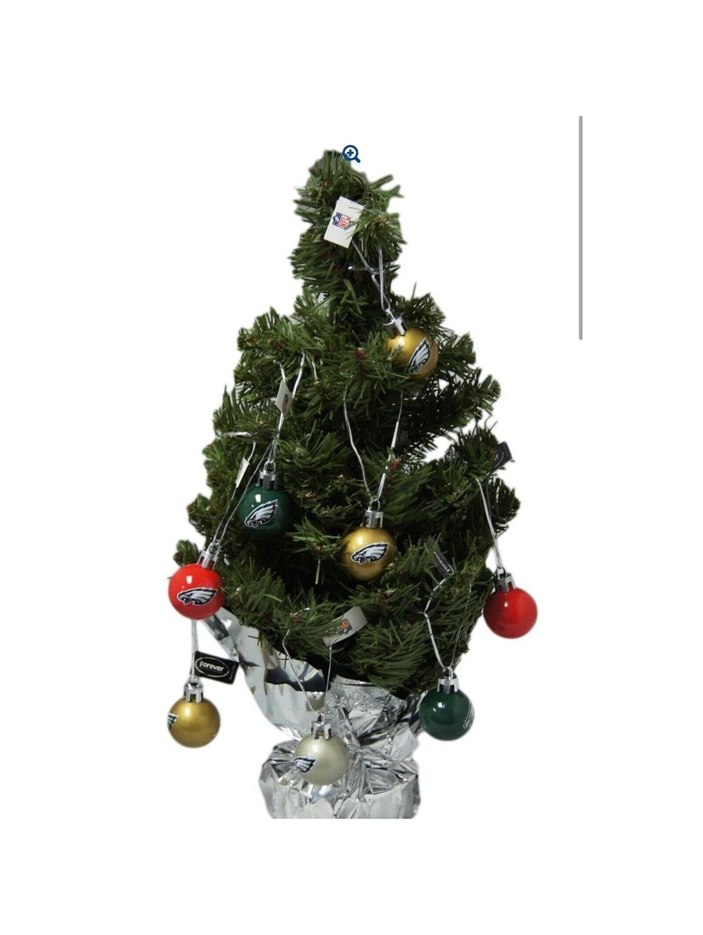 NEW Forever Collectibles Pittsburgh Steelers NFL Mini Christmas Tree 16 Ornament